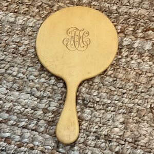 Antique handheld vanity mirror